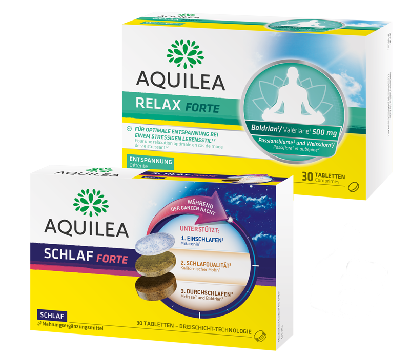Aquilea Schlaf Forte und Aquilea Relax Forte und 